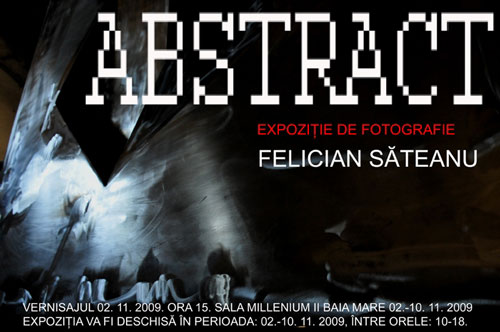 Foto Felician Sateanu - afis expozitie Abstract